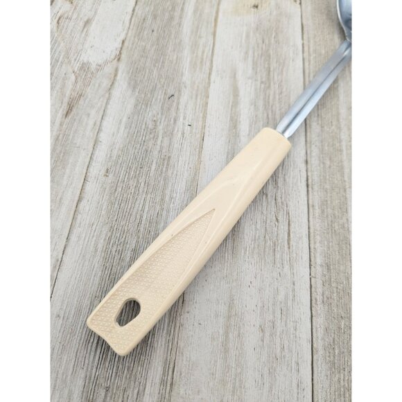 Vintage Ekco Solid Serving Spoon Almond Handle 12" - Picture 3 of 8
